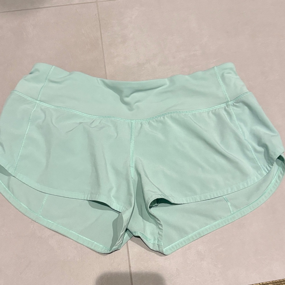 Lululemon Mint Green Women's Speed Up Shorts Size 6
